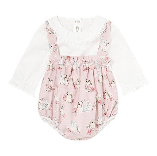 Set 3 piese - Salopeta+bluza+jacheta - roz - Mayoral [2]