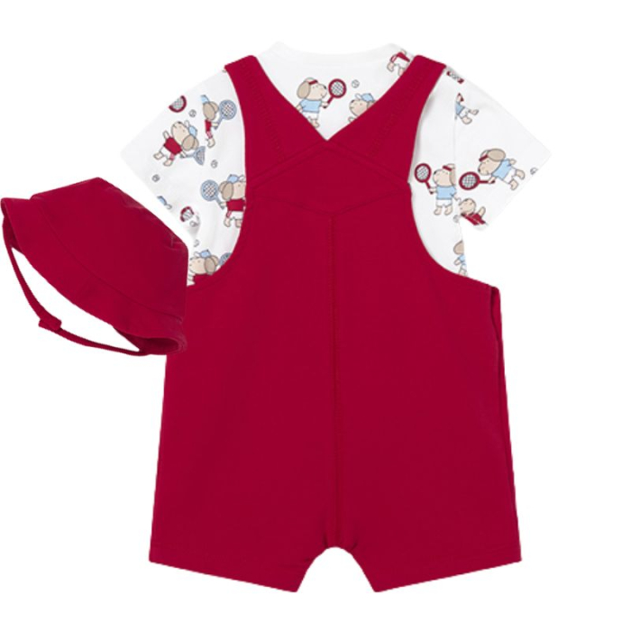 Set 3 piese - Salopeta cu bretele, palarie si tricou - Mayoral [2]