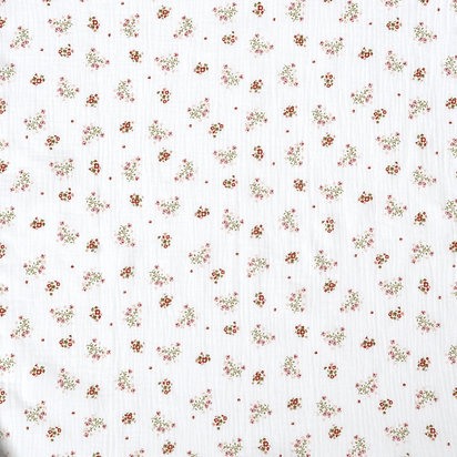 Set 3x batistute muselina Caramel, White, Flowers - Buva [3]