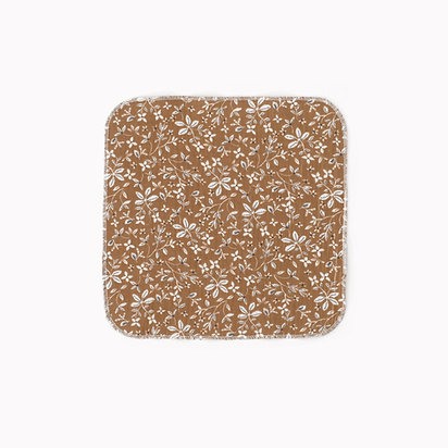 Set 3x batistute muselina Caramel, White, Flowers - Buva [10]