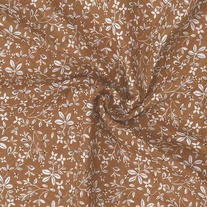 Set 3x batistute muselina Caramel, White, Flowers - Buva [8]