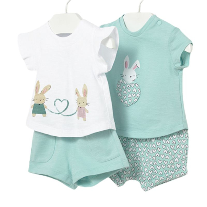 Set 4 piese - Tricou si pantaloni scurti, fete - Mayoral [2]