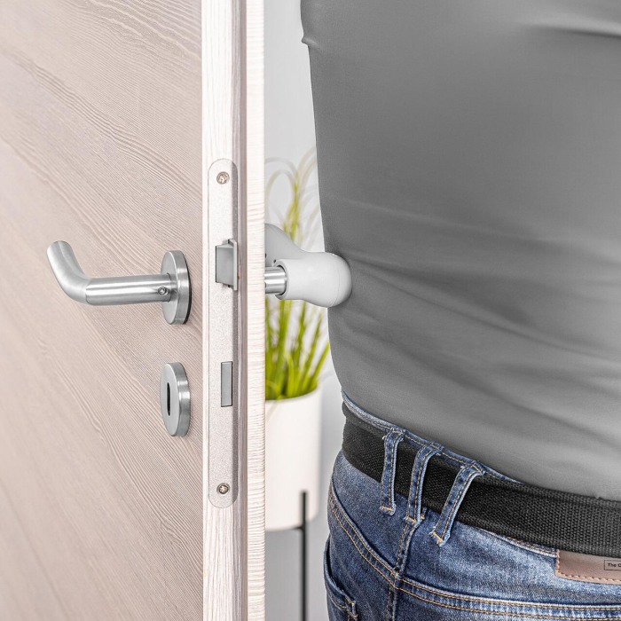 Set 4 protectii clanta usa, din silicon, acoperire completa, Reer HandleGuard 70091 [15]