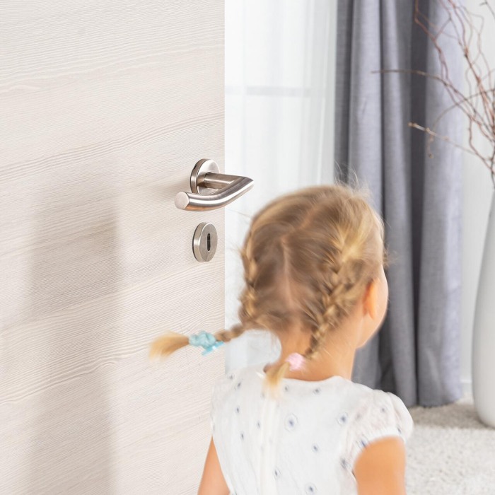 Set 4 protectii clanta usa, din silicon, acoperire completa, Reer HandleGuard 70091 [13]