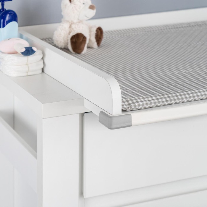 Set 4 protectii de colturi din spuma poliuretan, cu banda adeziva 3M, rezistenta la muscaturi, gri, Reer 82031 [6]