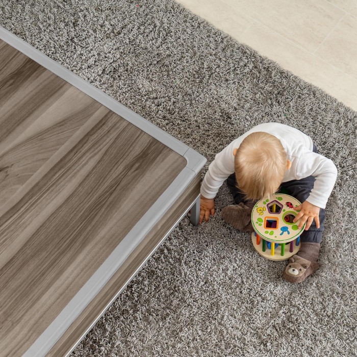 Set 4 protectii de colturi din spuma poliuretan, cu banda adeziva 3M, rezistenta la muscaturi, gri, Reer 82031 [13]