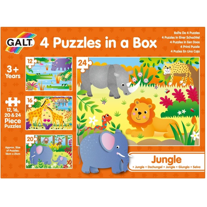 Set 4 puzzle-uri Jungla (12, 16, 20, 24 piese) [2]