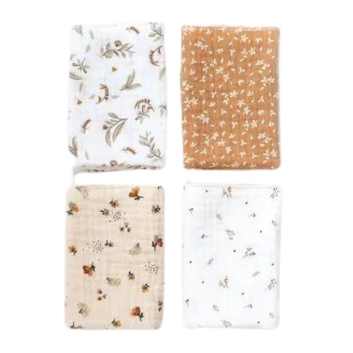 Set 4x batistute muselina Flowers - Buva [2]