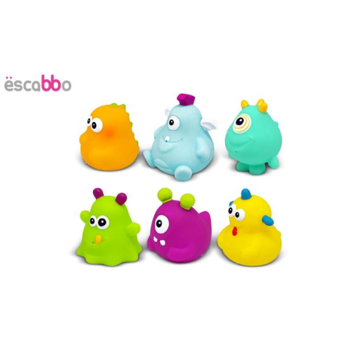 Set 6 jucarii de baie Monstruleti ESCABBO 37028 [2]