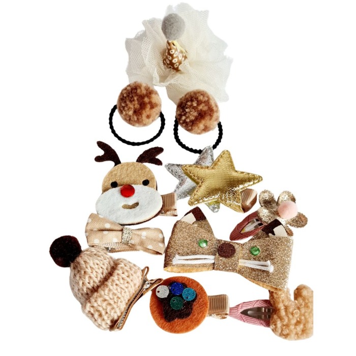 Set Auriu 24 de accesorii pentru par [2]