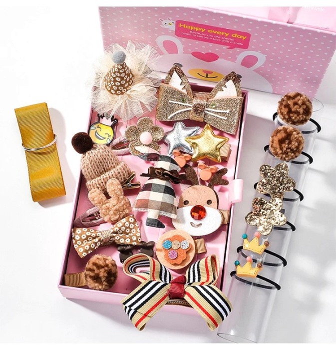 Set Auriu 24 de accesorii pentru par [4]