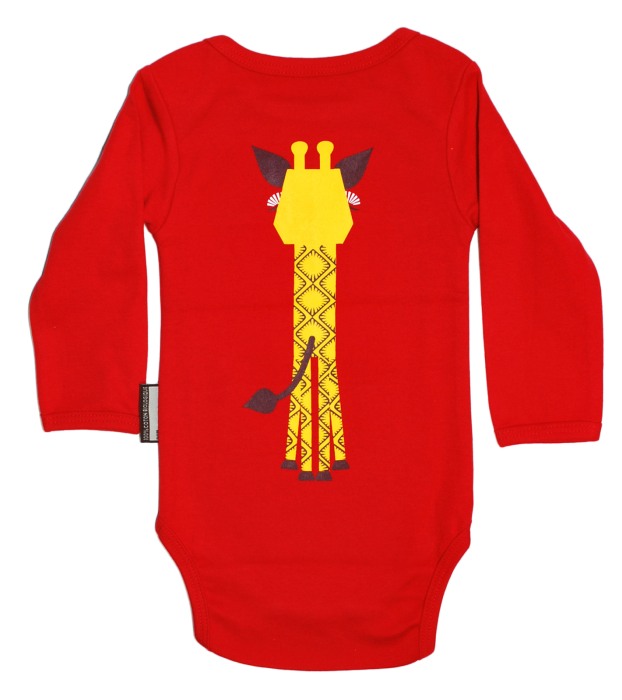 Set body rosu Girafa si Baveta 6 luni [3]