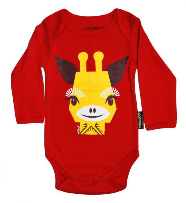 Set body rosu Girafa si Baveta 6 luni [2]