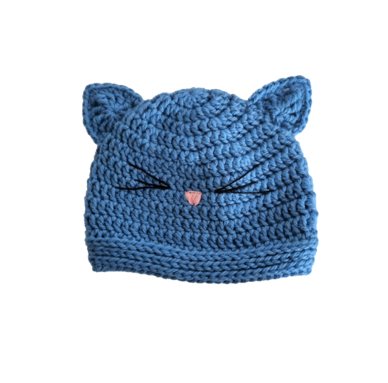 Set Caciulita si botosi - Pisicuta albastra 0-6 luni [4]