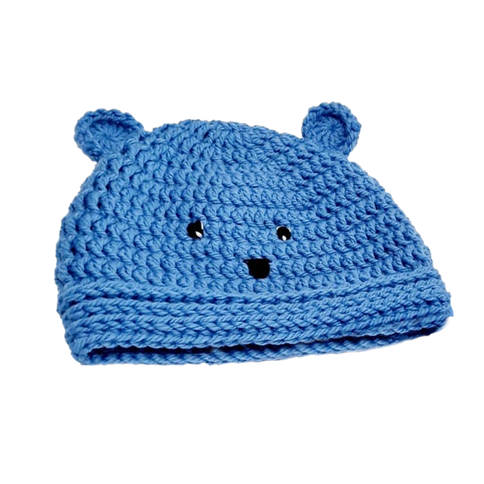 Set - Caciulita si botosi - Ursulet albastru - Maimutzeria Tiarra [3]