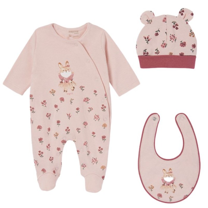 Set cadou 3 piese Rosa Baby ECOFRIENDS [2]