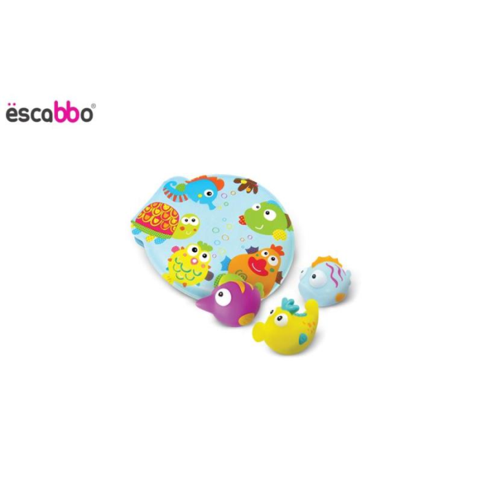 Set carticica si 3 jucarii de baie Lumea Subacvatica ESCABBO 37040 [2]