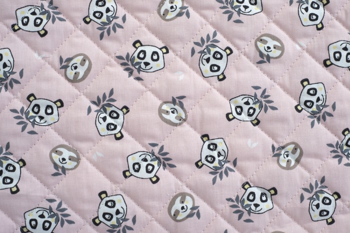 Set cuvertura+ 2 cearceafuri Blush Sloth& Panda [11]