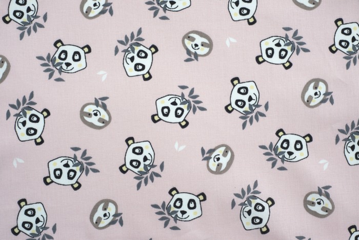 Set cuvertura+ 2 cearceafuri Blush Sloth& Panda [9]