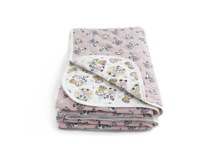 Set cuvertura+ 2 cearceafuri Blush Sloth& Panda [4]
