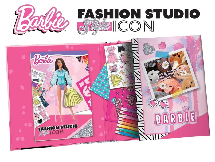 Set de colorat cu activitati Barbie - Fashion Icon [3]