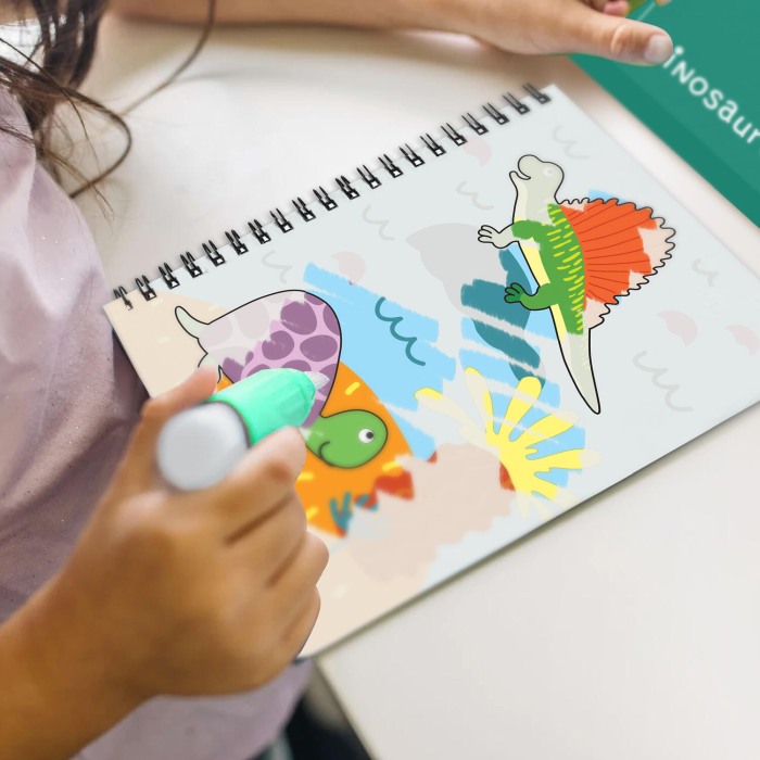 Set de colorat cu apa - Dinozauri [6]