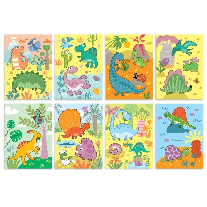 Set de colorat cu apa - Dinozauri [5]