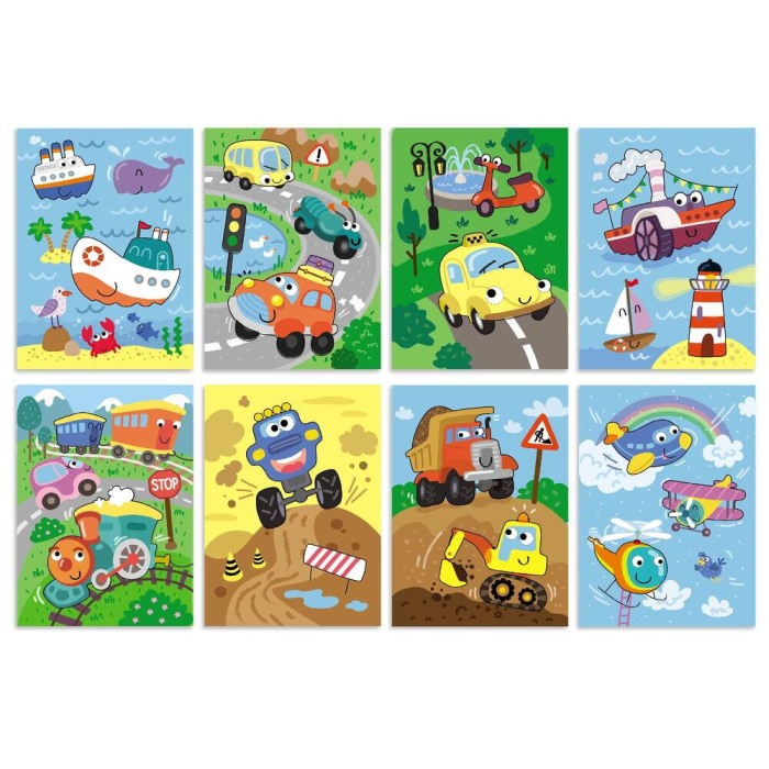 Set de colorat cu apa - Vehicule [5]