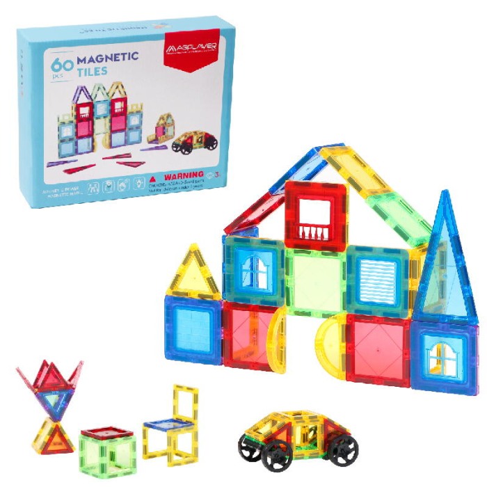 Set de constructie magnetic 3D - 60 piese [3]