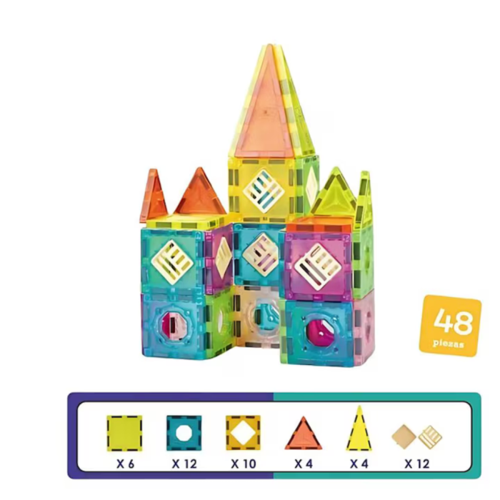 Set de constructie magnetic - 48 piese (5.5 cm) [2]