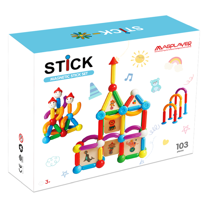 Set de constructie magnetic - STICK (103 piese) [2]