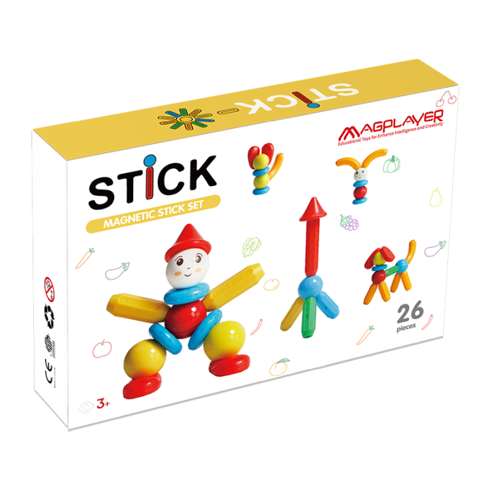Set de constructie magnetic - STICK (26 piese) [2]