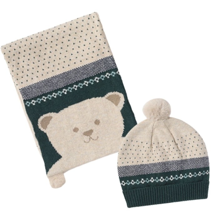 Set Gri caciula si fular ursulet bebe  - Mayoral    12 luni (80 cm) [4]