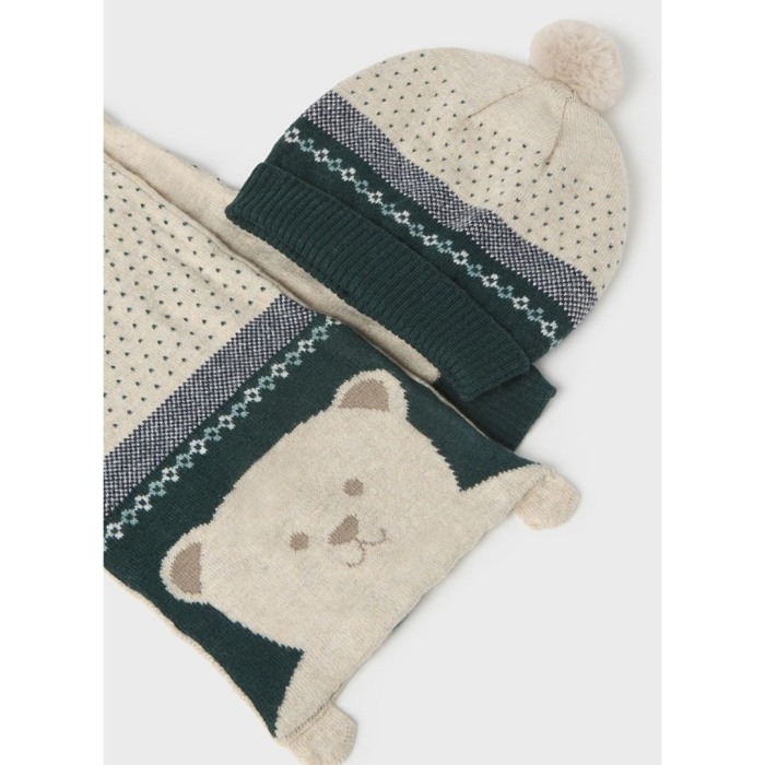 Set Gri caciula si fular ursulet bebe  - Mayoral    12 luni (80 cm) [6]