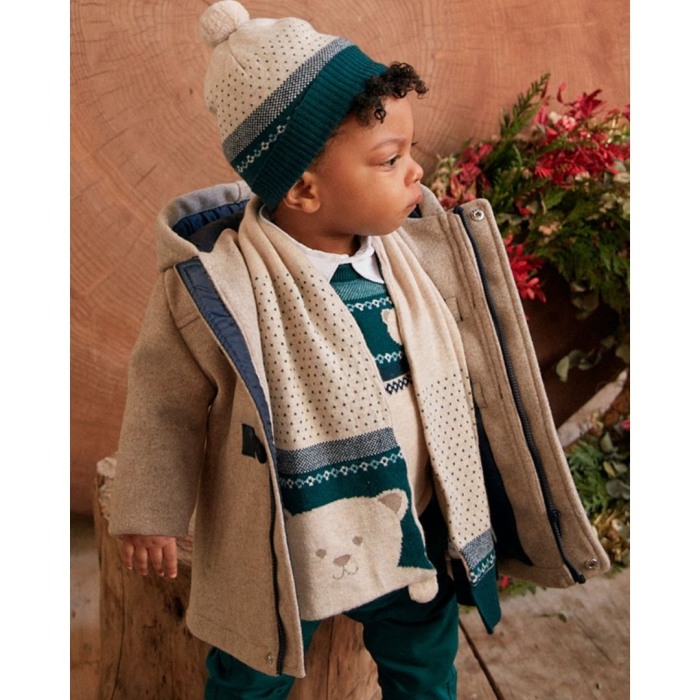 Set Gri caciula si fular ursulet bebe  - Mayoral    12 luni (80 cm) [5]