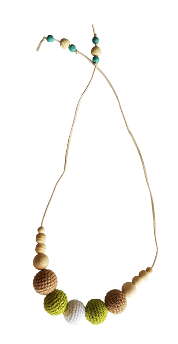 Set jucarii crosetate manual pentru dentitie si colier alaptare - Testoasa - Maimutzeria Tiarra [3]