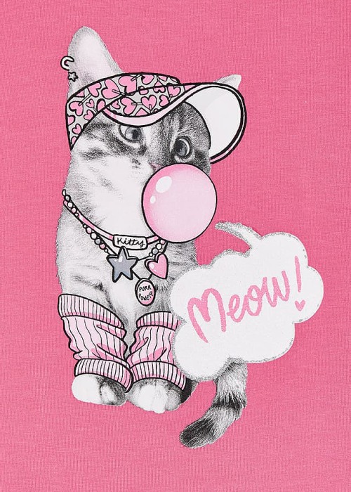 Set leggings imprimeu pisica - ECOFRIENDS, fetita - Mayoral 5 ani [3]