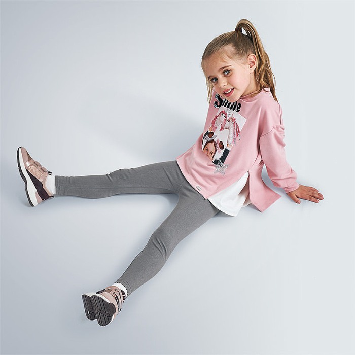 Set leggings tricot denim, fetita [4]