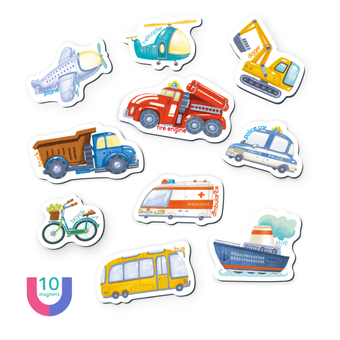 Set magnetic - Invat mijloacele de transport in lb. engleza [2]