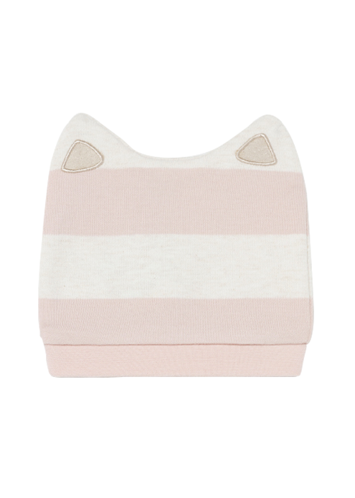 Set pantaloni cu botosei plusat caciulita nou-nascut 4-6 luni [6]