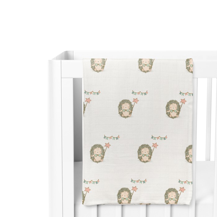 Set prosopele muselina organica A - Hedgehogs Day - Buva [11]