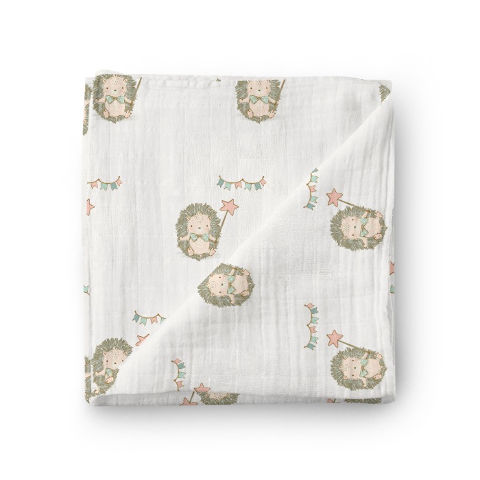 Set prosopele muselina organica A - Hedgehogs Day - Buva [5]