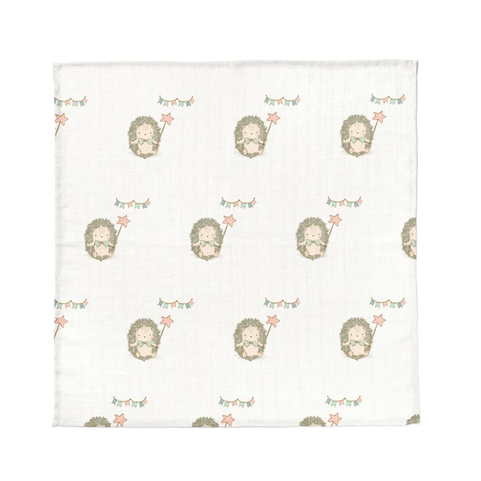 Set prosopele muselina organica A - Hedgehogs Day - Buva [9]