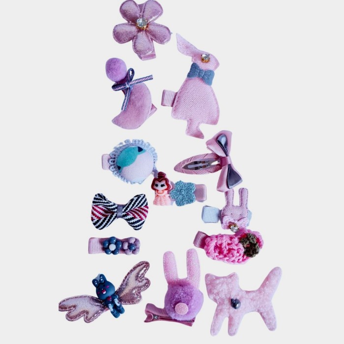 Set Roz 24 de accesorii pentru par [3]