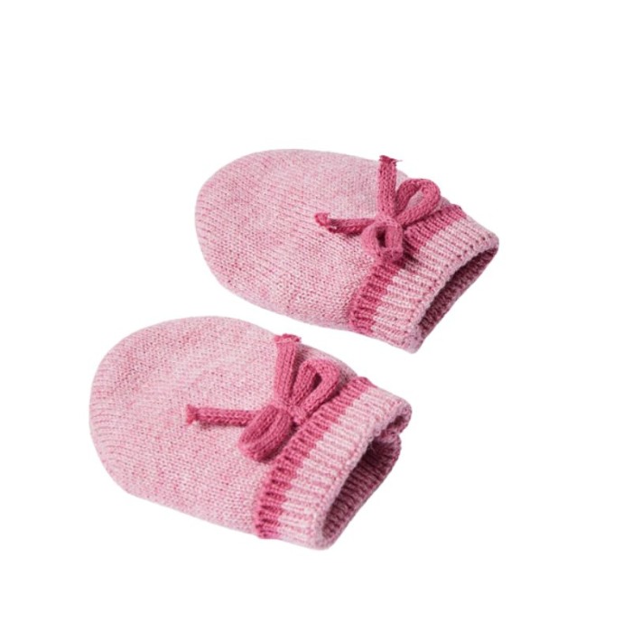 Set Roz Flori caciula si manusi pentru nou-nascut ECOFRIENDS- Mayoral   12 luni [3]