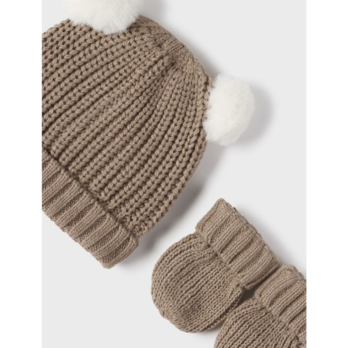 Set Tiramisu caciula si manusi pentru nou-nascut ECOFRIENDS- Mayoral  12 luni [2]