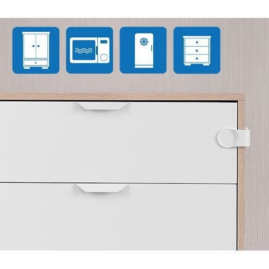 Siguranta pentru blocare sertare si usi de dulapuri REER 71050 [4]