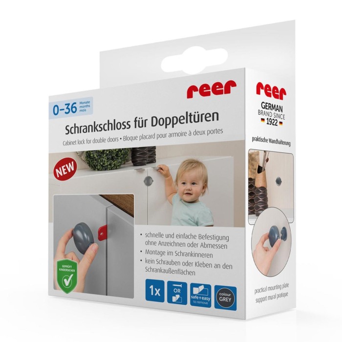 Siguranta pentru usi duble gri Reer 71081 [2]