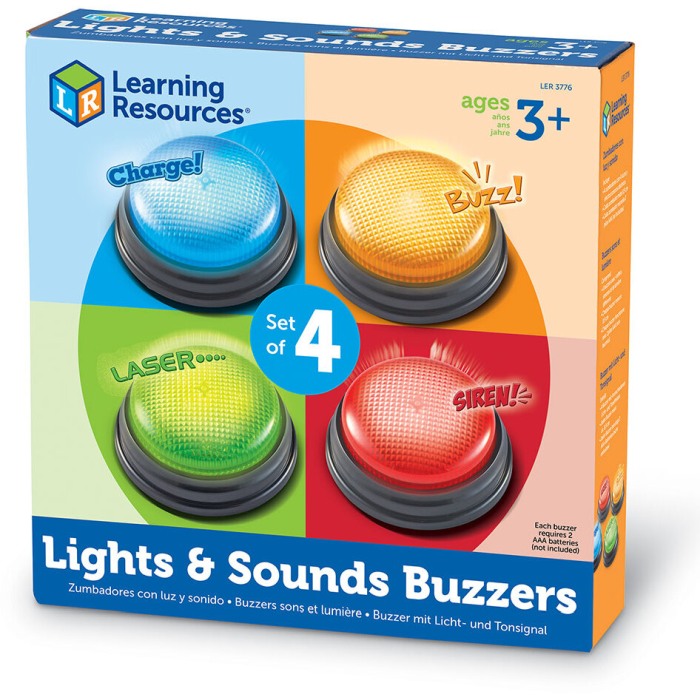 Sonerii cu lumini si sunete pentru raspuns - set 4 buc [7]