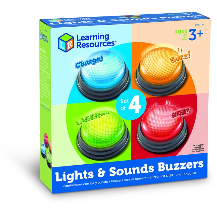 Sonerii cu lumini si sunete pentru raspuns - set 4 buc [8]